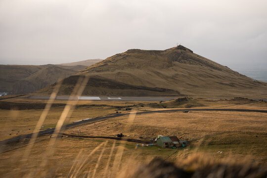 Serene winter landscape of Vestmannaeyjar, Iceland