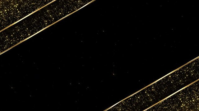 Particles Gold Awards Glitter Frame Trailer Titles Cinematic Openers Luxury Intro Background Loop