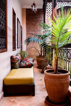 Beautiful Moroccan decor in a Marrakech riad