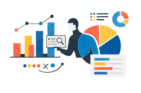 Concept of data analysis and intelligence visualization