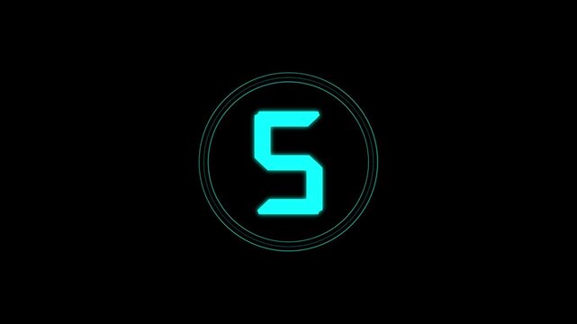 Glitch interference countdown digital numbers from 10 to 1 new dynamic holiday retro joyful colorful vintage video footage