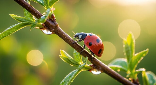 ladybird on a leaf