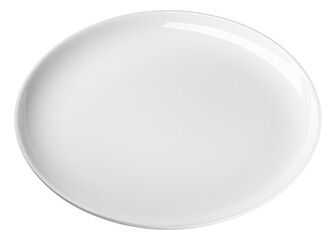 Fototapeta premium Plate, empty utensil, isolated, full depth of field