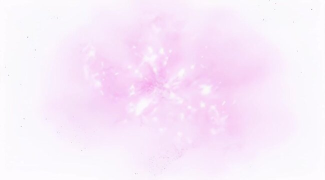 Abstract explosion of radiant white light embedded in a soft pink nebula