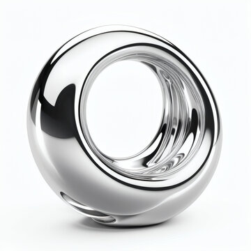 3d silver ball