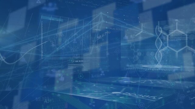 Animation of screens over diverse biological data
