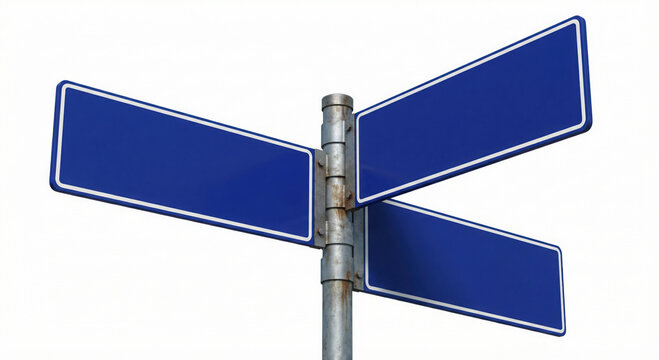 Blue Border Road Signs