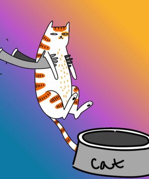 The cat that was bothering its owner was put outside