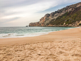 Obraz premium Nazaré Beach in Portugal 