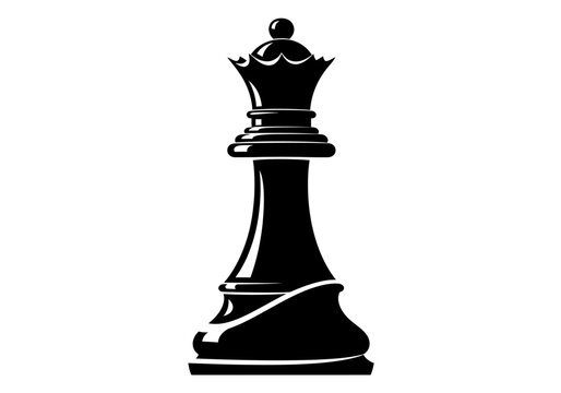 Black Chess King Piece Closeup.