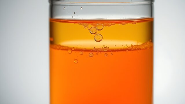 spinor. Time-lapse of colorful liquid in a glass jar with rising bubbles. bar promotions, beverage menus, designed for product packaging and bar promotions, used by marketing managers.