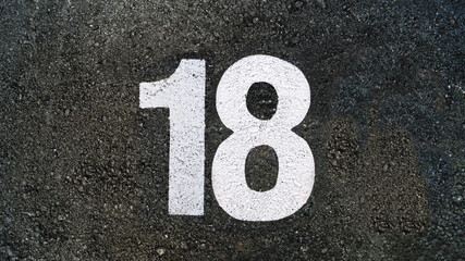 Number eighteen, 18