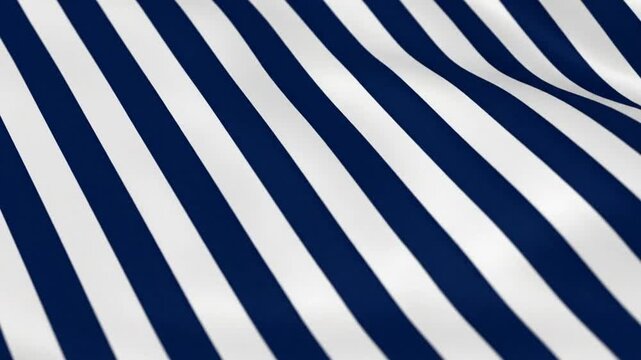 Seamless blue and white striped fabric waving in the breeze with a rippling effect perfect for backgrounds