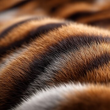 Nahaufnahme brauner Tigerfellstreifen