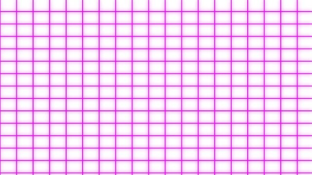 A repeating grid pattern with bright pink lines on a white background
