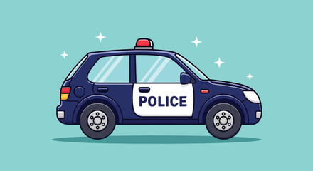 Police Car Vehicle Emergency Service Law Enforcement. © NFS Studio