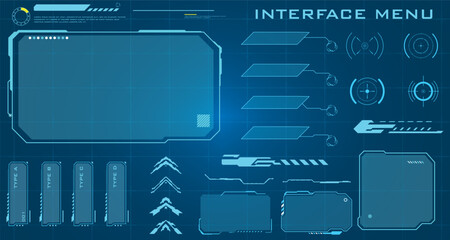 High Tech HUD Interface Menu Panels for Game UI © Erick Setio Pamuji