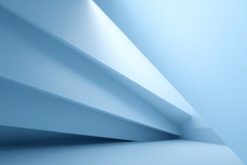 Minimal light blue abstract background with delicate geometric lines