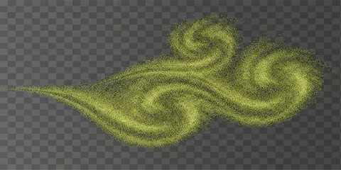 Abstract green nature wallpaper featuring a macro leaf pattern and ornamental fern illustration for a decorative art backdrop © AbidurRahman