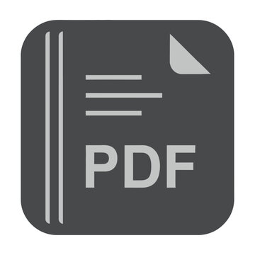 A vector icon representing a PDF document.