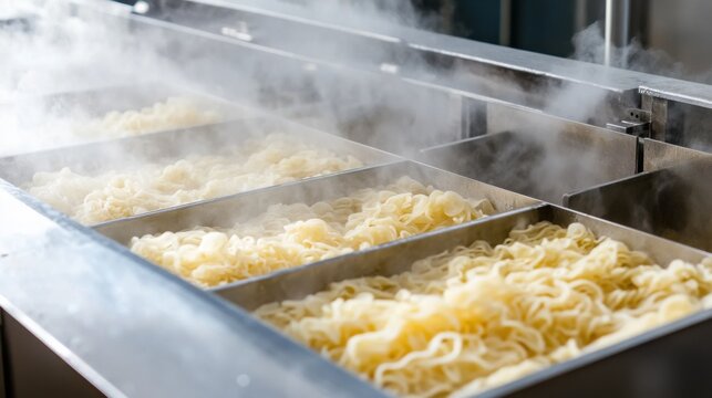 Automated Noodle Production Line Steaming Process