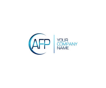 Modern Blue AFP Letter Logo Design Template for Corporate Business Branding