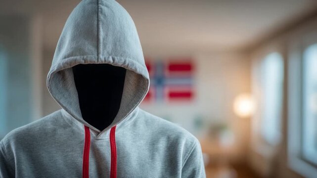 Shadowed Identity: A figure in a hooded sweatshirt, their face obscured by darkness, creates an air of mystery and anonymity. The image suggests themes of secrecy, concealment, and the unknown.
