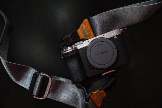 15 MAR 2026 Kyiv, Ukraine: Sony A7CII small full frame camera