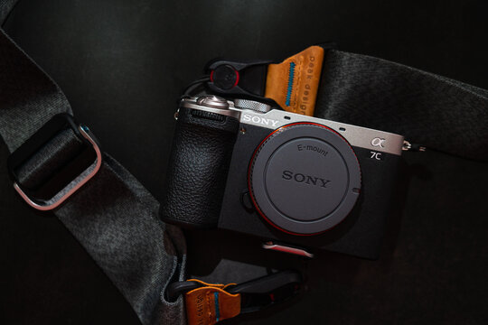 15 MAR 2026 Kyiv, Ukraine: Sony A7CII small full frame camera