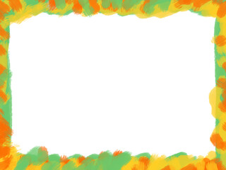 Obraz premium Koningsdag Dutch Orange Paint Border Frame