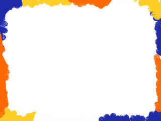 Obraz premium Koningsdag Orange Color Splash Border Frame