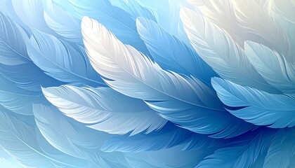 Fototapeta premium Abstract Bird Feather Background with Soft Decorative Texture 