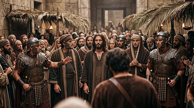 Failed arrest attempt on Jesus in Jerusalem temple