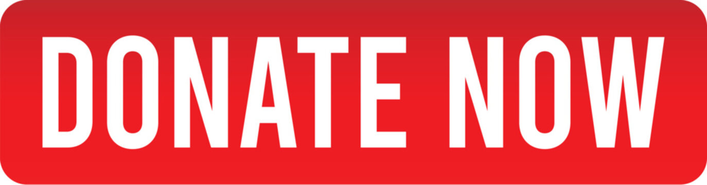 Donate Now Red Call to Action Button Bold White Text Fundraising Banner