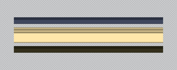 Classic Decorative Wall and Ceiling Molding Set – Elegant Crown Molding, Baseboard, and Architectural Trim Vector Collection © gzba