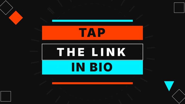 Tap The Link In Bio Social Media Call To Action Graphic.