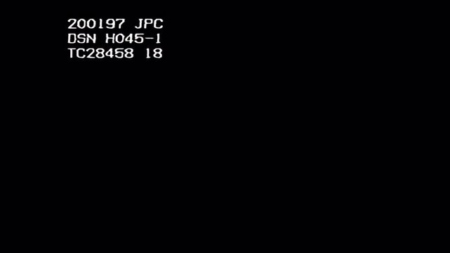 Black screen with white text overlay, displaying technical information and STEREO indicator.
