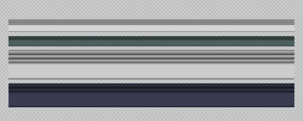 Classic Decorative Wall and Ceiling Molding Set – Elegant Crown Molding, Baseboard, and Architectural Trim Vector Collection © gzba