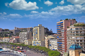 Naklejka premium Prince's Palace of Monaco Monte Carlo cityscape, Monaco