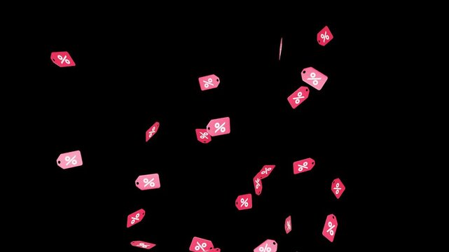 Coupon percent off discount on black screen for advertisement, Sale promotion, Sale banners