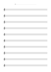 作曲や音楽学習に最適なト音記号付き五線譜のテンプレート。シンプルで使いやすい楽譜用紙の背景素材