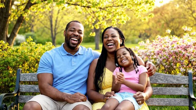 Family scene for parenting education and wellness campaigns