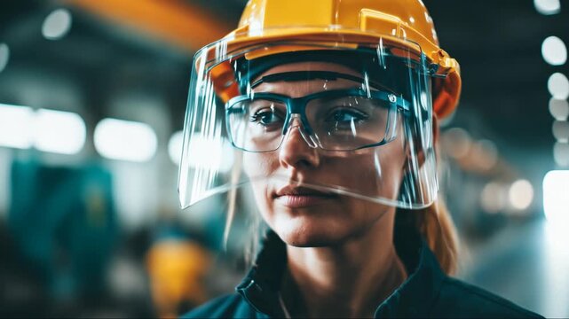 Skilled industrial worker representing workplace safety