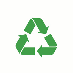 Obraz premium The Recycling Symbol: A symbol of environmental responsibility and sustainability. This image showcases a green recycling symbol