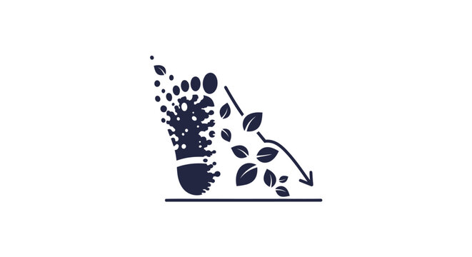Black soil erosion icon illustration.