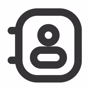 Address Book animation icon for social media, presentations, videos, websites. alpha channel