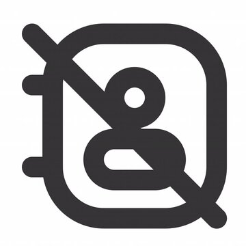 Address Book Off animation icon for social media, presentations, videos, websites. alpha channel