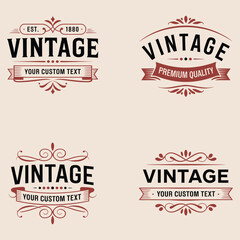 Obraz premium hand drawn vintage label design with intricate ornate botanical frames, classic flourishes, and elegant flourishes for luxury branding, artisanal product packaging, and heritage identity.