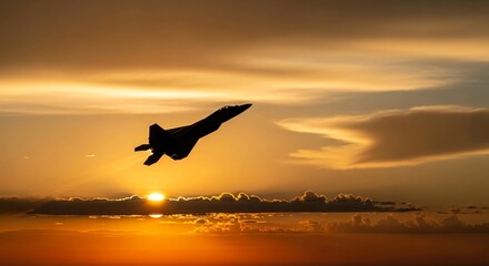 Naklejka premium Indonesian Air Force Day Poster with Fighter Jet Silhouette and National Flag Colors