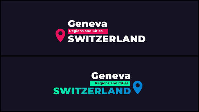 Bold Country & City Location Title